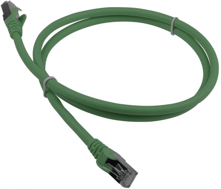 Кабель патч-корд Lanmaster LAN-PC45/S6A-1.5-GN RJ45 - RJ45, 4 пары, FTP, категория 6A, 1.5 м, зеленый, LSZH