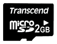 Карта памяти MicroSD 2GB Transcend TS2GUSDC без адаптера