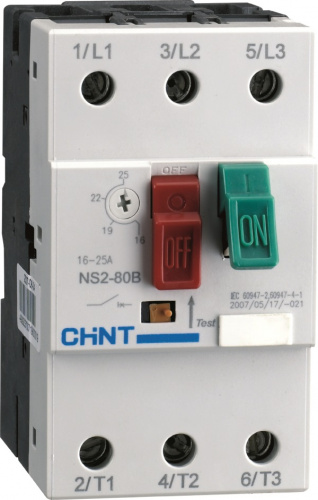 Автоматический выключатель для защиты двигателя CHINT 495087 NS2-80B, 25А-40А (R)