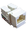 Компьютерная розетка Ecoplast 856100 RJ-45, кат.5е, UTP модуль (8 контактов) LK45