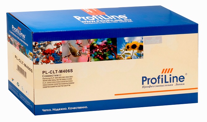 Картридж ProfiLine PL-CLT-M406S для принтеров Samsung CLP-360/362/363/364/365/365W/366/366w/367W/368/410/460/CLX-3300/3302/3303/3303FW/3304/3305/3305W
