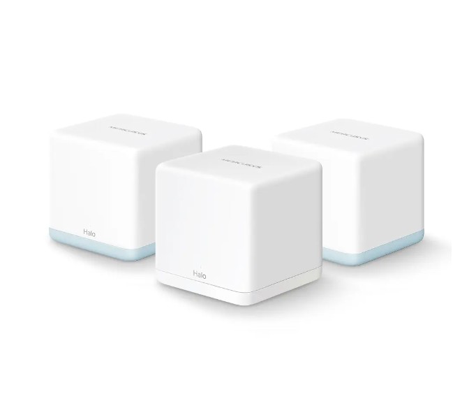  Маршрутизатор Mercusys Halo H32G(3-pack) Wi-Fi система AC1200, до 300 Мбит/с на 2,4 ГГц + до 867 Мбит/с на 5 ГГц, комплект 3 шт