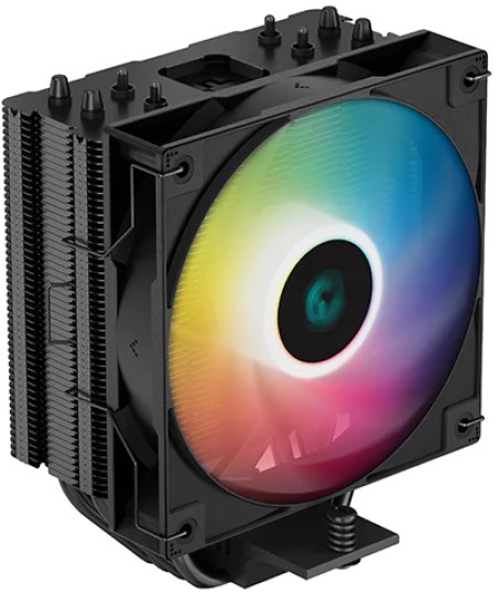 Кулер Deepcool AG400 BK ARGB LGA1700/1200/115x/AM5/AM4 (120mm fan, 500-2000rpm, 75.89 CFM, 31.6dBA, 4-pin PWM) RET