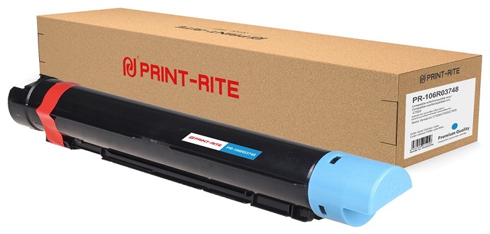 Картридж Print-Rite PR-106R03748 106R03748 голубой (11800стр.) для Xerox VersaLink C7020/C7025/C7030