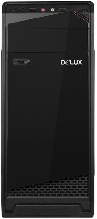 Корпуса DELUX  Xcom-Shop Корпус ATX Delux DW605 черный, БП 500W, 2*USB 1.1, audio