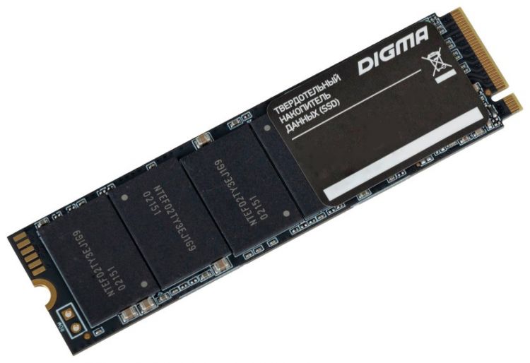 Накопитель SSD M.2 2280 Digma DGST4001TP83T Top P8 1TB PCI-E 4.0 x4 NVMe 3D TLC 7000/5800MB/s MTBF 2M TBW 700