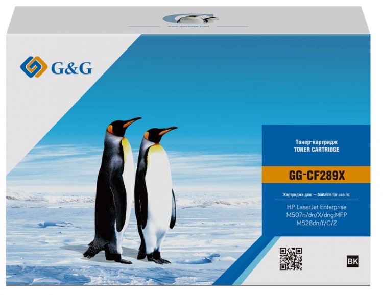 Тонер-картридж G&G GG-CF289X для НР LaserJet Enterprise M507n/dn/X/dng, MFP 528dn/f/C/Z (10000стр)