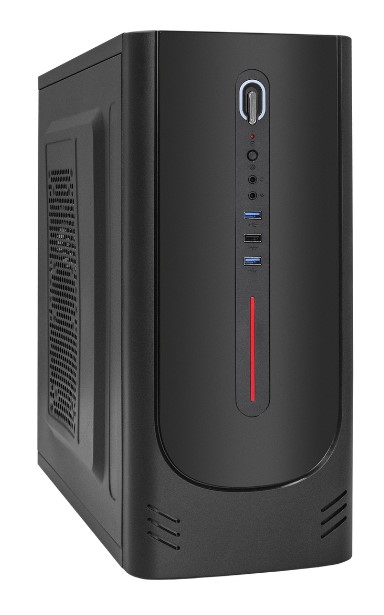 Корпус ATX Exegate XP-340U EX292991RUS черный, БП 550W, 2*USB 3.2, USB 2.0, audio