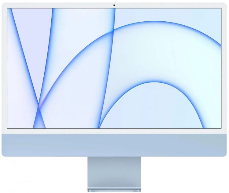 Моноблок 24'' Apple Imac 24 (2023) (MQRR3LL/A) with Retina 4.5K display: M3 chip with 8‑core CPU and 10‑core GPU, 8GB, 512GB SSD - Blue