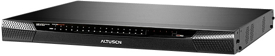 Переключатель KVM Aten KN2132VA-AX-G switch19, 3>32 порта/port PS/2/USB/SUN/RS232, без доп. модулей, (Virtual Media;подкл. server/серверов через доп.