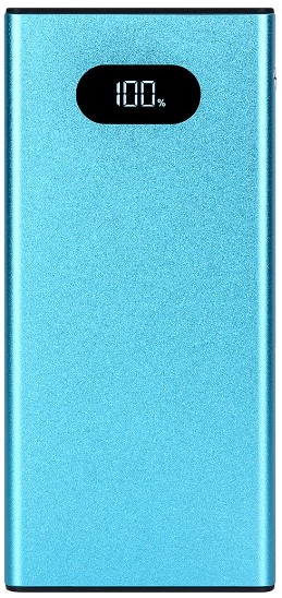 Аккумулятор внешний универсальный TFN TFN-PB-268-LB 10000mAh Blaze LCD PD 22.5W blue