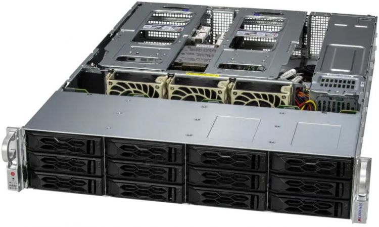 Сервер Supermicro AS-2015CS-TNR CloudDC A+ Server 2U Genoa 9534/2*64GB/D3 S4520 480GB SATA/2*10GBE 2*10GBSFP+/2nd config