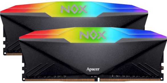   Xcom-Shop Модуль памяти DDR4 16GB (2*8GB) Apacer AH4U16G36C25YNBAA-2 NOX RGB PC4-28800 3600MHz CL18 1.35V