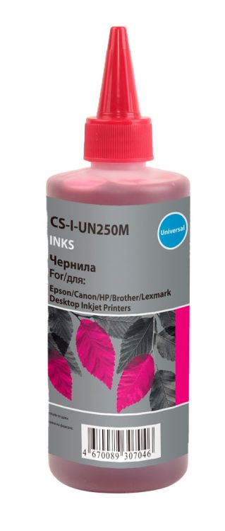 Чернила Cactus CS-I-UN250M пурпурные 250мл для HP/Lexmark/Canon/Epson/Brother