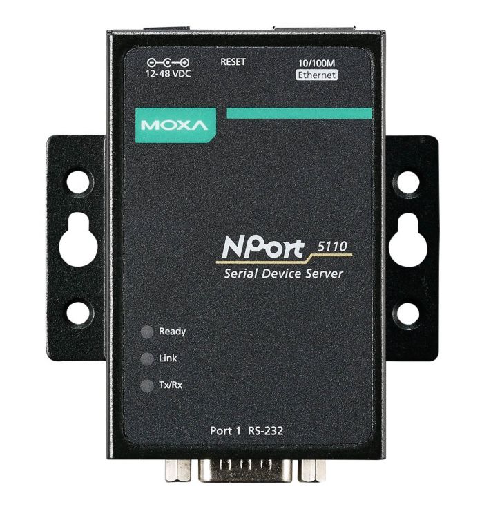   Xcom-Shop Преобразователь MOXA NPort 5110-T 1 Port RS-232 device server,DB9,t:-40/+70 w/o adapter