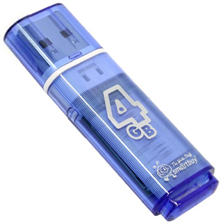 Накопитель USB 2.0 4GB SmartBuy SB4GBGS-B Glossy синий