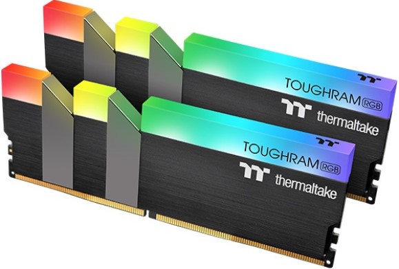 Модуль памяти DDR4 64GB (2*32GB) Thermaltake R009R432GX2-3600C18A TOUGHRAM RGB PC4-28800 3600MHz CL18 радиатор 1.35V RTL