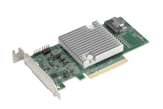 Контроллер Supermicro AOC-S3808L-L8IT 8 int 12Gb/s SAS3 ports, x8 Gen4, HBA, LP,  122HDDw/exp