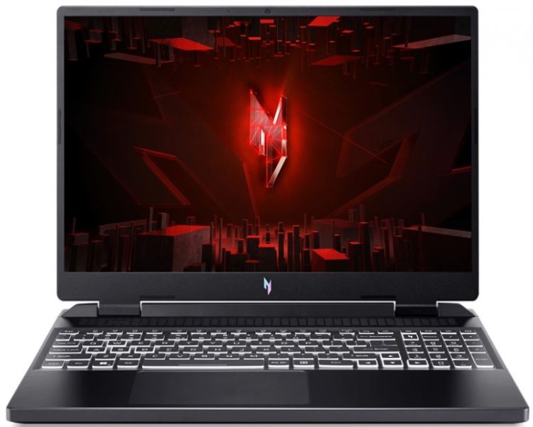   Xcom-Shop Ноутбук Acer Nitro 16AN16-41 NH.QLJCD.002 Ryzen 9 7940H/32GB/1TB SSD/RTX 4070 8GB/16 WQXGA IPS/WiFi/BT/cam/noOS/black