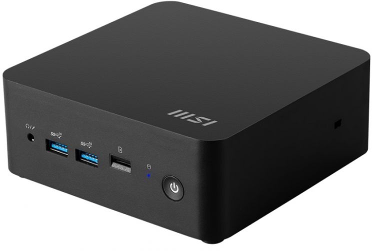 Неттоп MSI Cubi NUC 1M-045XRU 9S6-B0B111-045 Core 3 100U/8GB/512GB SSD/HDG630/GBitEth/WiFi/BT/noOS/черный