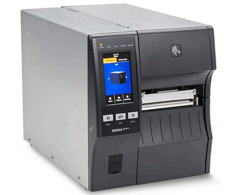 Термопринтер Zebra ZT411 TT Printer ZT411; 4'', 300 dpi, Serial, USB, Ethernet, Bluetooth 4.1/MFi, USB Host, ColorTouchDisplay, намотчик