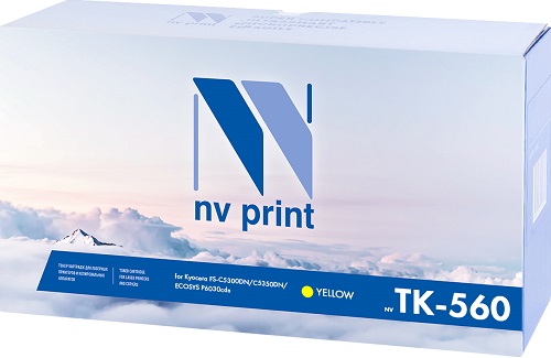 Картридж NVP NV-TK560Y для Kyocera FS-C5300DN/C5350DN/ECOSYS P6030cdn, 10000k, желтый