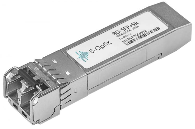 Трансиверы  Xcom-Shop Модуль SFP+ B-OptiX BO-SFP+SR двухволоконный, 10GBASE-SR/SW, разъем LC duplex, рабочая длина волны 850нм, дальность до 300м (5dB), DDMI