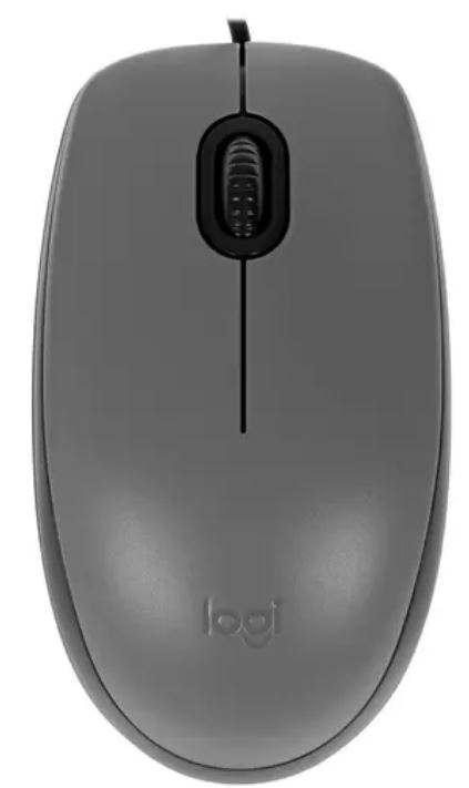 Мышь Logitech M111 910-005503 оптическая, 1000dpi, 3 кнопки, серая