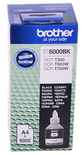 Чернила Brother BT6000BK для DCPT300/500W/700W черные 108мл.