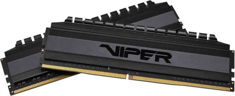 Модуль памяти DDR4 16GB (2*8GB) Patriot Memory PVB416G440C8K Viper 4 Blackout PC4-35200 4400MHz CL18 1.45V