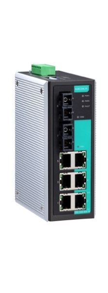 Коммутатор MOXA EDS-308-SS-SC-80 Ethernet Server 6 10/100BaseTx ports,2 single mode(15Km) 100Fx port, 80km