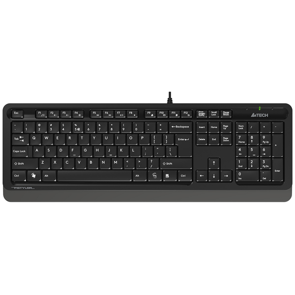   Xcom-Shop Клавиатура A4Tech FK10 GREY черно-серая, USB
