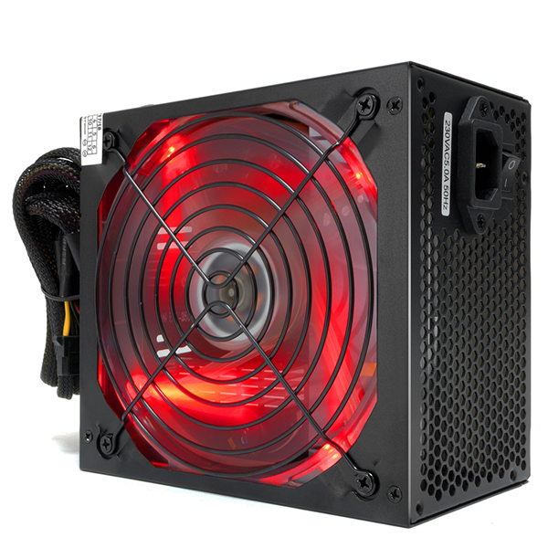 600-700W  Xcom-Shop Блок питания ATX Crown CM-PS650W PLUS CM000002008 650W (140mm red LED FAN, SATA*4, IDE*4, FDD*1, 4+4pin, 6+2pin PCI-E*1) RTL