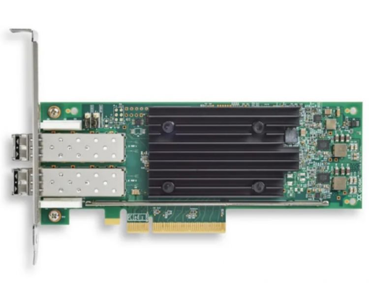 Контроллер Dell 406-BBPX QLogic 2772 Dual Port FC32 FC HBA, PCIe Low Profile (including FC32 trancievers x 2) (analog 540-BDGU)