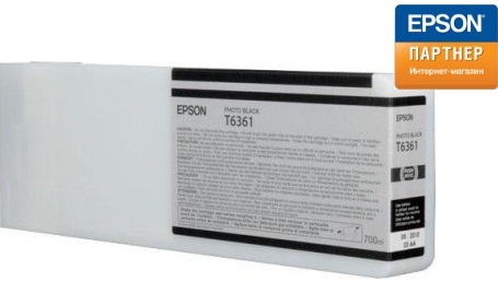   Xcom-Shop Картридж Epson C13T636100 для Pro 7900/9900/7700 фото-черный 700 мл