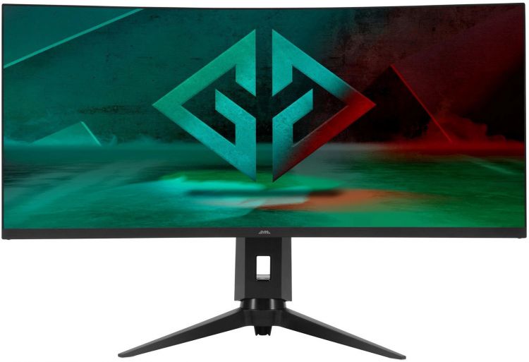  Монитор 34 GMNG Gaming GM-34C11W GM34VG01 черный, VA, 3440x1440, 165Hz, 2ms, 4000:1, 300cd/m2, 178°/178°, HDMI M/M, матовая HAS Piv, G-Sync, FreeSync