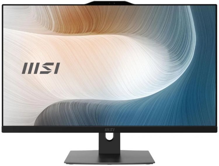  Моноблок 27'' MSI Modern AM272P 12M-453XRU 9S6-AF8211-646 i3-1215U/8GB/512GB SSD/UHD Graphics/1920x1080 IPS/WiFi/BT/cam/мышь/клавиатура/noOS/черный