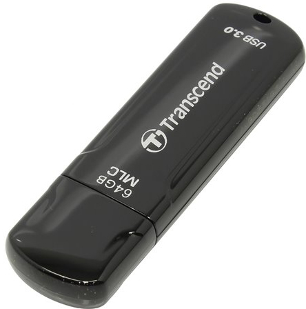 Накопитель USB 3.0 64GB Transcend JetFlash 750 TS64GJF750K черный