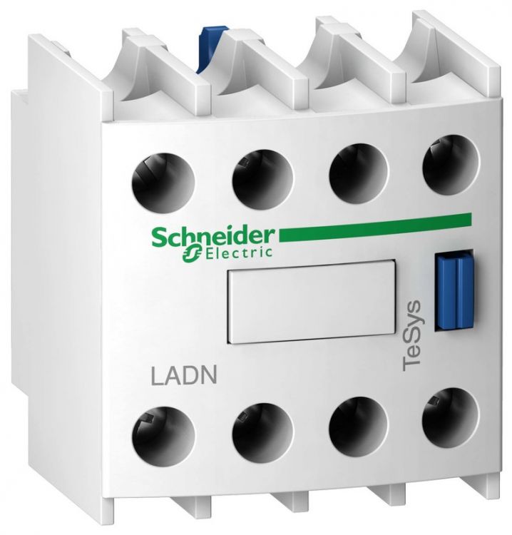 Контакт Schneider Electric LADN40 дополнительный фронтальный 4НО для контакторов cерии D