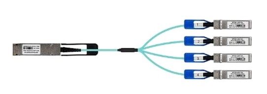 Кабель LR-LINK LRAOC-QSFP28-4SFP28-3M OPTICAL QSFP28 100G 3M