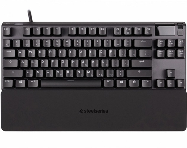 Клавиатура SteelSeries Apex Pro TKL (2023) 64856 механическая черная USB for gamer LED (подставка для запястий)