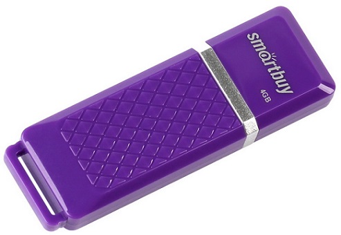 Накопитель USB 2.0 4GB SmartBuy SB4GBQZ-V Quartz фиолетовый