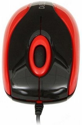 Мышь Delux DLM-363BR черно-красная, 800dpi, USB (2 кнопок+скролл) 6938820400332R