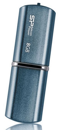 Накопитель USB 2.0 8GB Silicon Power Luxmini 720 SP008GBUF2720V1D голубой