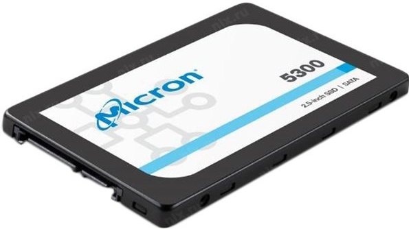 Накопитель SSD 2.5'' Micron MTFDDAK1T9TDS-1AW15ABYY 5300PRO 1.92TB SATA 6Gb/s 3D TLC 540/520MB/s IOPS 95K/30K MTBF 3M