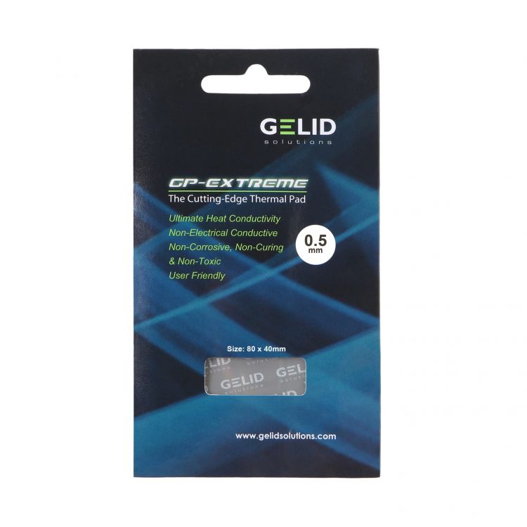  Термопрокладка GELID GP-Extreme Thermal Pad TP-GP01-A размер 80x40 мм, толщина 0.5 мм, 12 Вт/мK