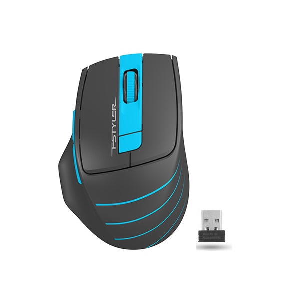  Мышь Wireless A4Tech FG30 BLUE серо-синяя, 2000dpi, USB