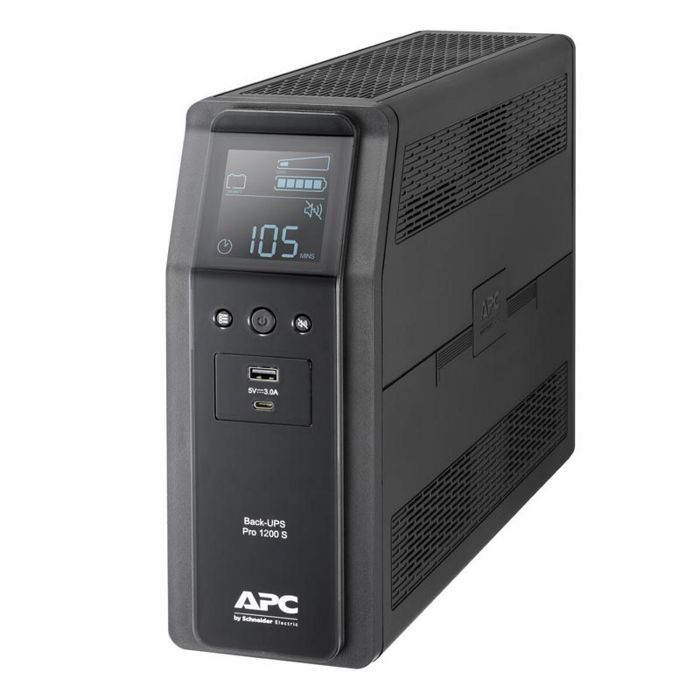 Источник бесперебойного питания APC BR1200SI Back UPS Pro BR, 1200VA/720W, 230V, Line interactive, 8xC13 outlets (6 Surge & 2 batt.), 10/100/1000 Base