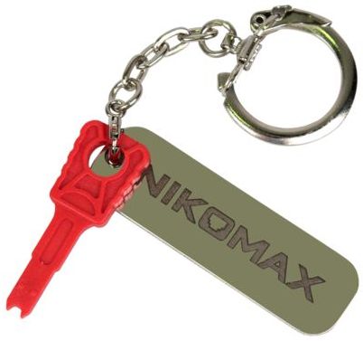  Ключ NIKOMAX NMC-RJ-KEY-KC-RD для коммутационных шнуров с замком, с брелком, красный