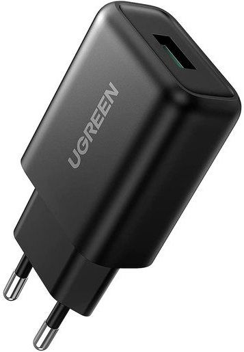 Зарядное устройство сетевое UGREEN CD122 70273 USB Type-А 3.0, 18W, черное